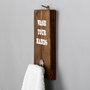 Hanah Home Raf023 Estantería de pared de madera de abeto, nogal